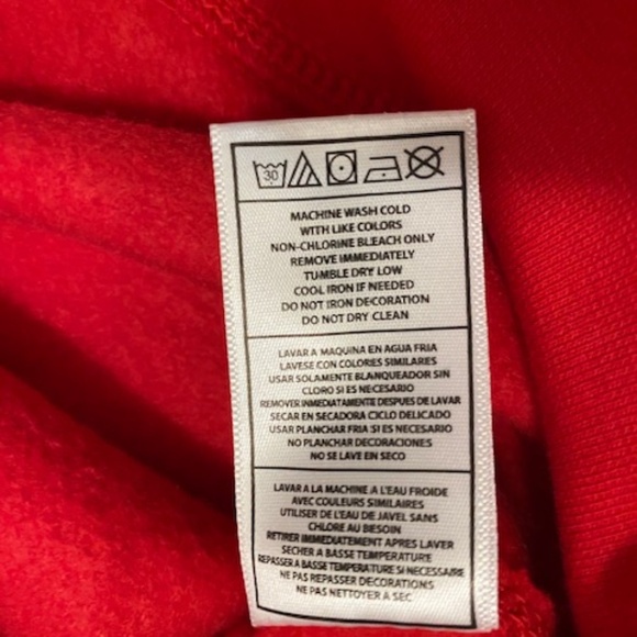 Mitchell & Ness Vancouver Grizzlies Leaf Grab Red Hoodie NWT - Picture 7 of 8